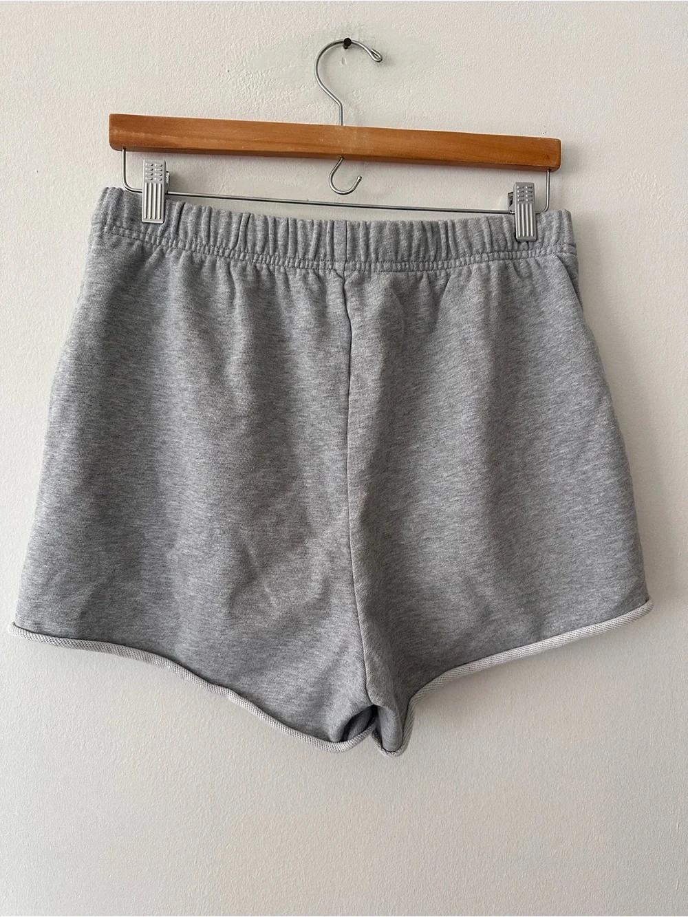 The Mayfair Group Sweat Shorts Womens M L grey Athletic Club Logo French Terry